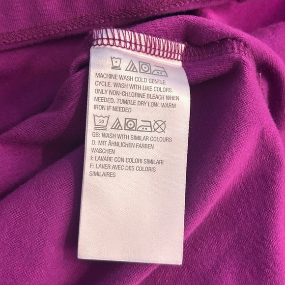 Denim And Co Tunic Top Purple 1X - Picture 9 of 14